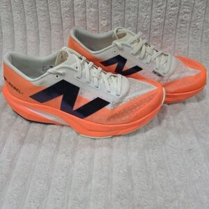 New Balance Orange and White Sneakers